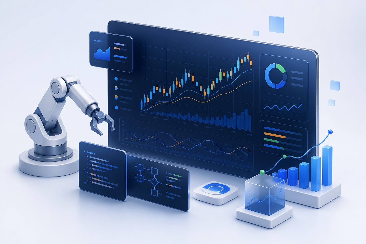 Algorithmic trading analytics and automation workspace